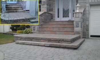 Concrete overlay using Pave Uni stone
