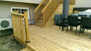 Pressure Treated Wood Deck
