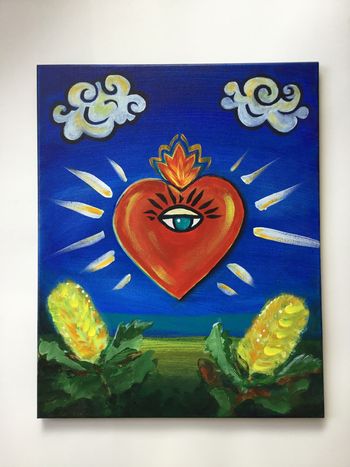 The Ace of Hearts 16” x 20” canvas
