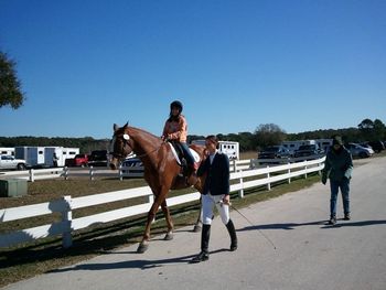 Walking back to show stabling
