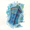 Tardis 8x8" Print