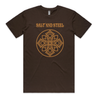 Salt and Steel Mandala T Shirt - Brown - Unisex
