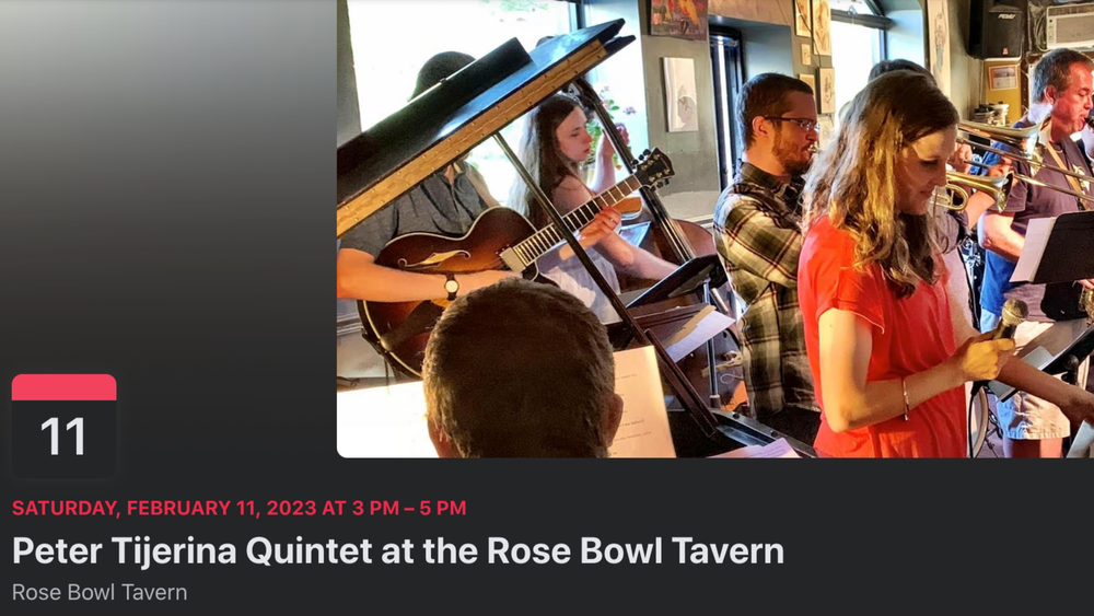 Feb 11: Peter Tijerina Quintet @Rose Bowl Tavern