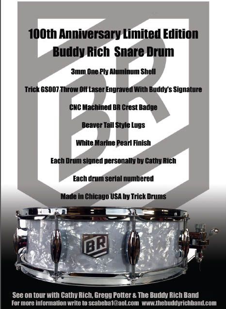 100th Anniversary Limited Edition Buddy Rich Snare Drum