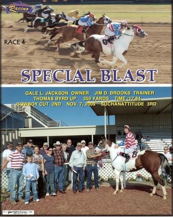 Special Blast - Blue Ribbon Downs - 11/7/09
