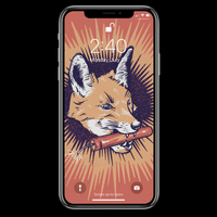 Fox with dynamite Phone Background Image