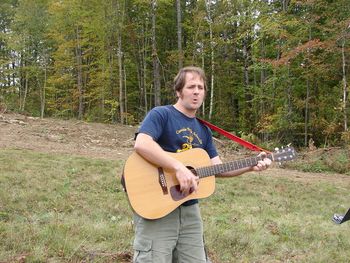 Singin' and Strummin' on Titcomb Mountain, Farmington, Maine.
