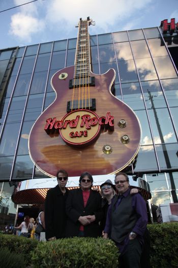 Performing on the red carpet, Las Vegas Strip
