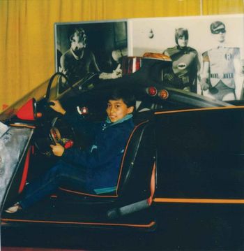 HOLY CARJACK! Thats me at age 10, stealing the BATMOBILE!
