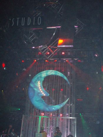 The infamous Moon Sign in Studio 54, but with a slight difference than it originally appeared... Can you spot it?
