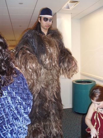 My Racoon/Wookie hybrid costume.
