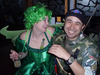 Fairy Allison shares a laugh with Tony.
