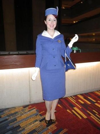 Retro/Vintage Pan Am flight attendant.

