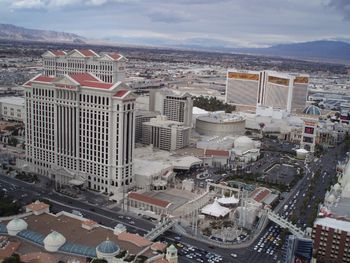 Sky view of Ceaser's Palace.
