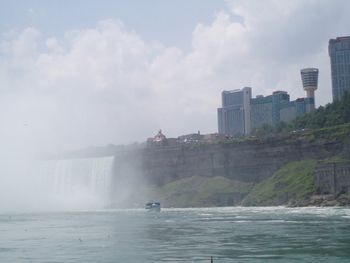 Our hotel (view from Maid of The Mist.)
