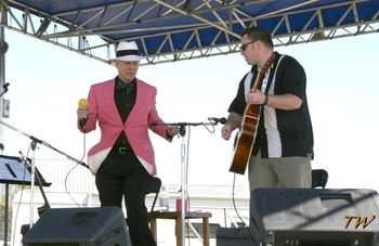 Jenx and Donald working as a duo. Beaufort County Traditional Music Festival, Washington, NC
