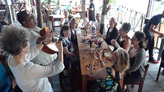 final beachside communal supper, 2020