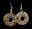 Large Gold Black Jewel Dangle Earring Set - Item # - E45 - SGJ