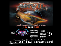 ANVIL w/ White Wizzard, Midnight Hellion, Mass Driver