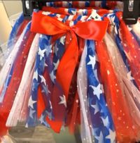 American Flag / Captain America Sparkle Tie Tutu size