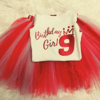 Birthday Tutu Set (newborn - 10/12 girls)