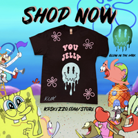 “You Jelly” Black glow in dark autographed T-shirt