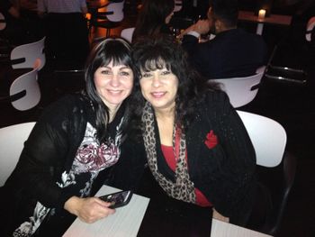 Gail with Donna from the " Heart Tribute " band Barracuda. at the Hard Rock Casino.
