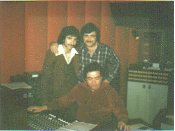 With Marco Antonio Solis At Recording Session In Mexico City 1980
