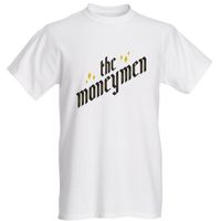 The Moneymen "Black Script" white T-shirt