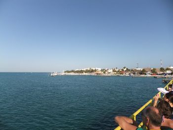 Isla Mujeres from ferry
