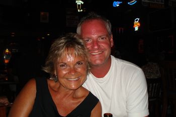 One Night Rodeo rock star and friend Eric with Debbie
