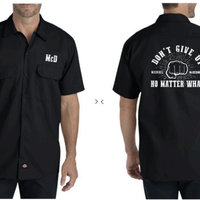 Don't Give Up Work Shirt (black)