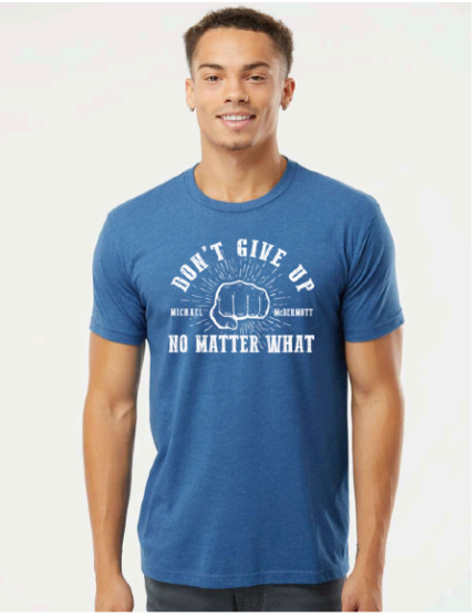 Don't Give Up unisex (blue)