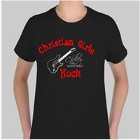 Christian Girls Rock T-Shirts/Black