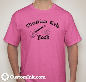 Christian Girls Rock T-shirts/Pink