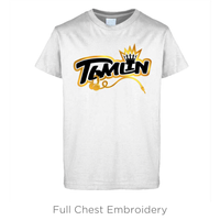 *EXCLUSIVE GOLD LOGO* WHITE T-SHIRT - FULL CHEST