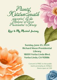 The Richard Nixon Library presents Pianist Kristen Spath in "Keys to My Musical Journey"