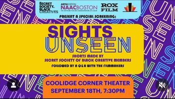 Coolidge Corner Screening of Cry for Me brought by Secret Society of Black Creatives and RoxFilm
