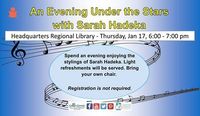 An Evening Under The Stars With Sarah Hadeka