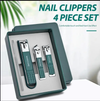 4pcs Stainless Steel Nail Clippers & File Set