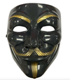 Black & Gold Anonymous Mask 