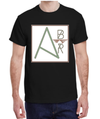 Men's Black AB ridge graphic T-shirt