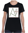 Women's Black AB ridge graphic T-shirt