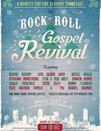 Blue Mother Tupelo, Bonnie Bishop, Lisa Oliver-Gray, Nicole Boggs, Damien Horne, Etta & Bob Britt, Kyshona Armstrong, Shelly Fairchild, Jesse Isley, Danny Flowers, The Barrel Hounds and more special guests at the Rock & Roll Gospel Revival