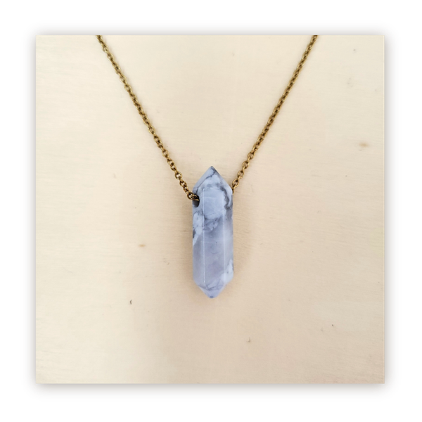 Azure Blue Crystal Soul Shine Necklace for Inspiration – SoulKu