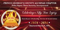 Delta Sigma Theta Inc. PGCAC 50th Anniversary Golden Glitz & Glam Weekend Celebration