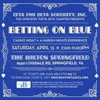 Zeta Phi Beta Casino Night-Betting on Blue