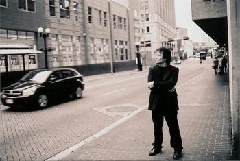 Photo shoot for "Wonder Slips Away" downtown San Antonio
