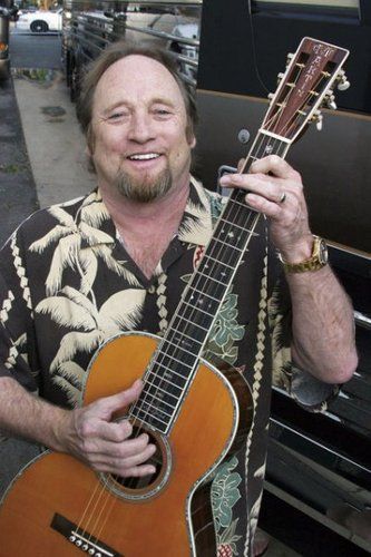 Stephen Stills with his new signature Martin Guitar.
