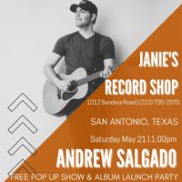 Andrew Salgado @ Janie's Record Shop - Free Pop Up Show and Album Release Party